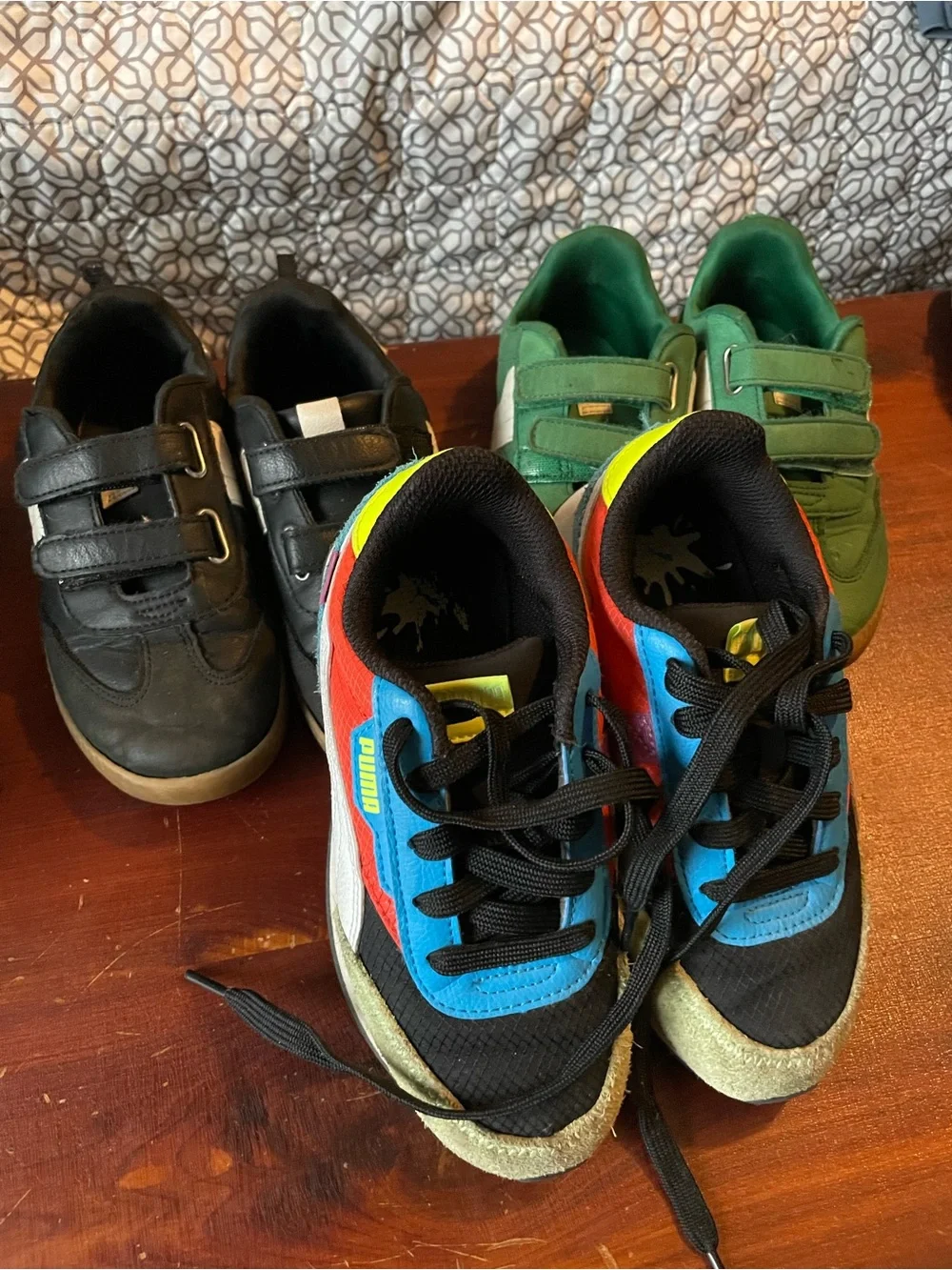 Bundle 7 pair boys size 12 CROCS, Puma, wonder nation
